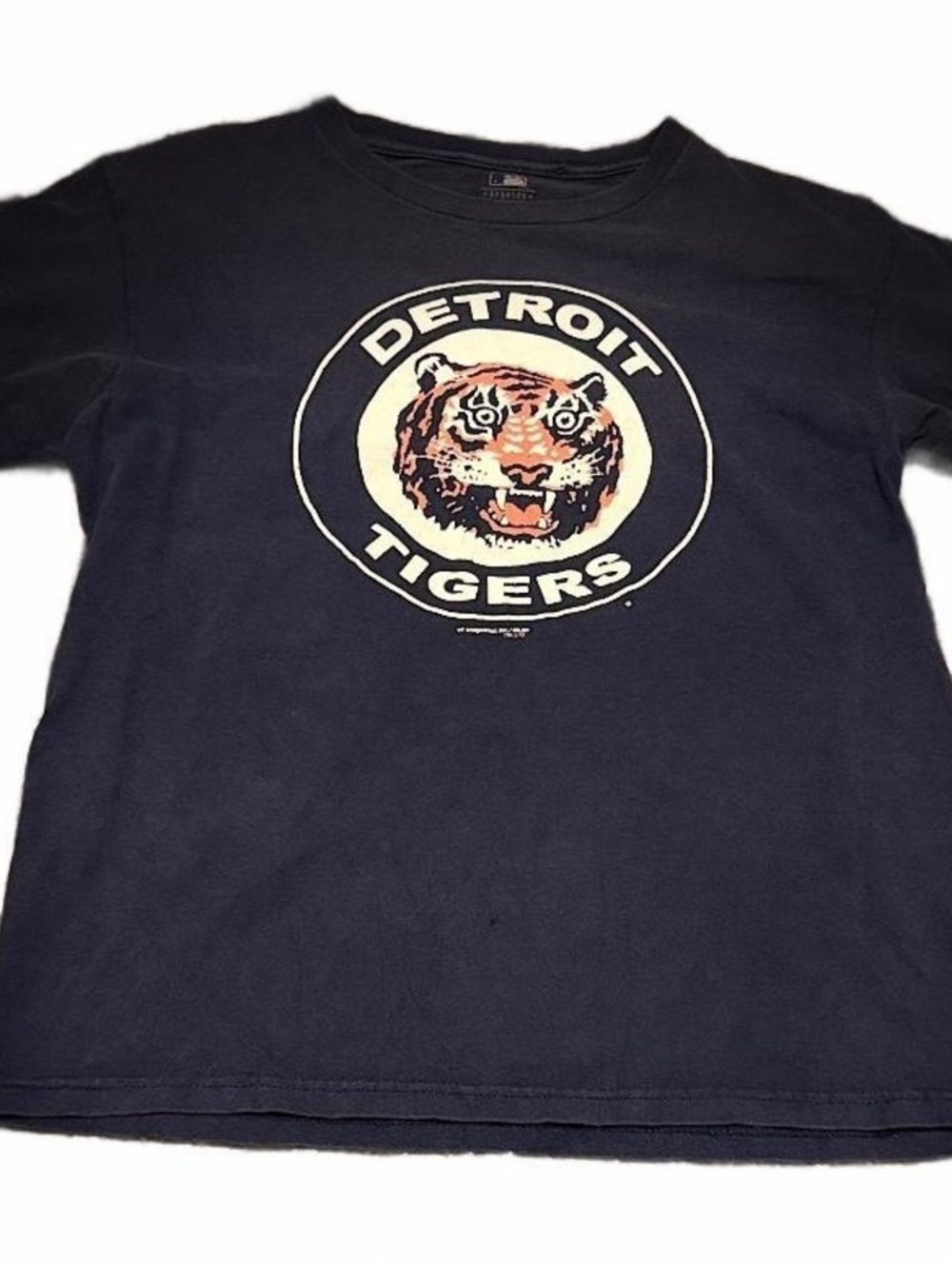Detroit Tigers Youth Large Navy MLB Genuine Merchandise Logo T Shirt